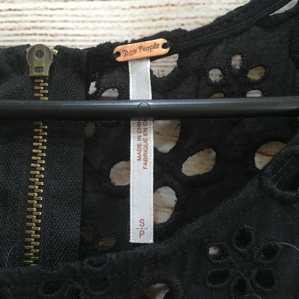 FREE PEOPLE‎ MOLLY RETRO STRIPED PEPLUM TOP IN TAN AND BLACK - Picture 6 of 8